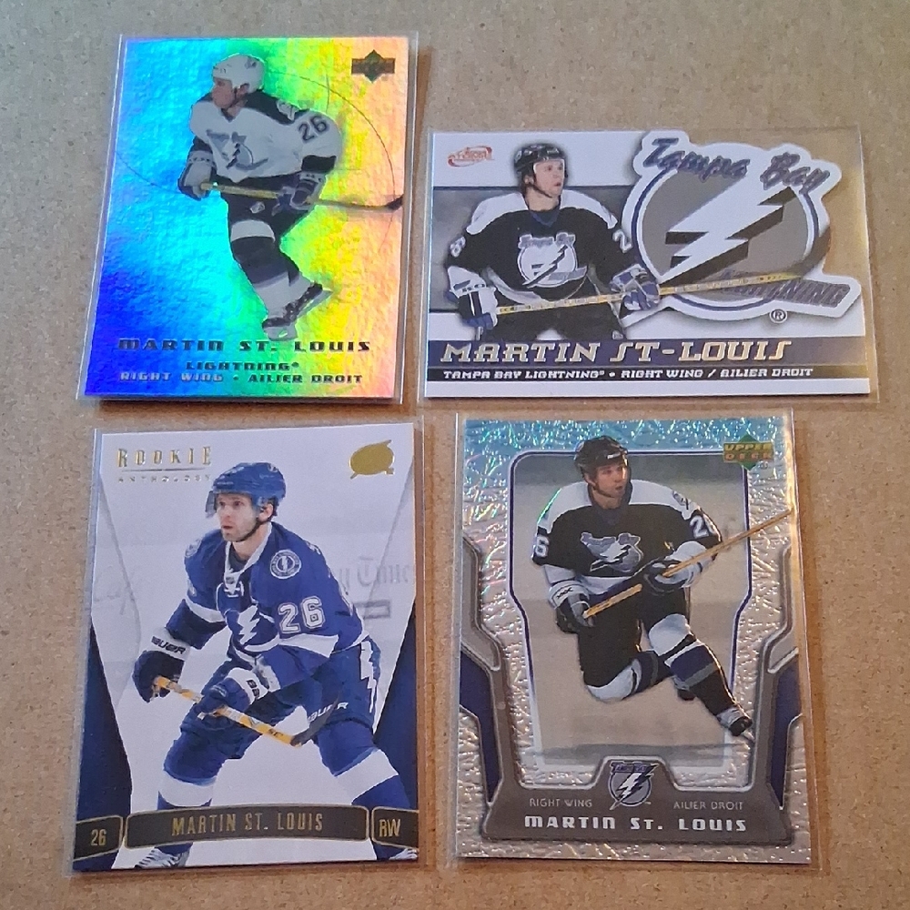 Martin St. Louis Tampa Bay Lightning Hockey Card Set - Blue/White/Silver